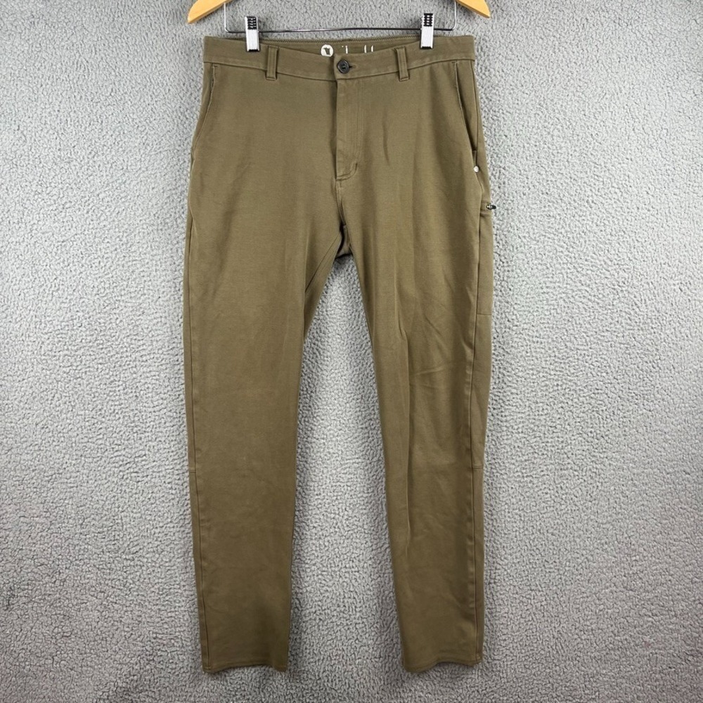 Vuori Mens 32 Green Brown Everything Chino Pants V420 Athleisure‎ Work Tapered